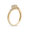 Thumbnail Image 3 of Previously Owned - 1/4 CT. T.W. Princess-Cut Diamond Frame Twist Shank Promise Ring in 10K Gold