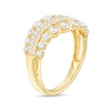 Thumbnail Image 2 of Previously Owned - 1 CT. T.W. Diamond Four Row Wave Ring in 10K Gold
