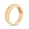 Thumbnail Image 3 of Previously Owned - Vera Wang Men's 3/8 CT. T.W. Diamond Five Stone Wedding Band in 14K Gold