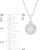Thumbnail Image 3 of Previously Owned - 1/4 CT. T.W. Diamond Double Frame Pendant in 10K White Gold