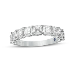 Previously Owned - Vera Wang Love Collection 2-3/8 CT. T.W. Asscher-Cut Diamond Anniversary Band in 14K White Gold