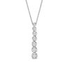 Thumbnail Image 1 of Previously Owned - Marilyn Monroe™ Collection 1/3 CT. T.W. Diamond Graduated Drop Pendant in 10K White Gold