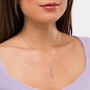 Thumbnail Image 3 of Previously Owned - Marilyn Monroe™ Collection 1/3 CT. T.W. Diamond Graduated Drop Pendant in 10K White Gold