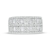 Thumbnail Image 4 of Previously Owned - 1 CT. T.W. Baguette and Round Diamond Multi-Row Anniversary Band in 10K White Gold