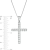 Thumbnail Image 3 of Previously Owned - 1/2 CT. T.W. Lab-Grown Diamond Cross Pendant in 14K White Gold (F/SI2)