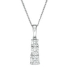 Thumbnail Image 1 of Previously Owned - 1/2 CT. T.W. Lab-Grown Diamond Graduated Three Stone Pendant in 14K White Gold (F/SI2)