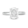 Thumbnail Image 4 of Previously Owned - 2 CT. Oval Lab-Grown Diamond Solitaire Engagement Ring in 14K White Gold (F/VS2)
