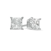 Thumbnail Image 1 of Previously Owned - 1/2 CT. T.W. Princess-Cut Lab-Grown Diamond Solitaire Stud Earrings in 14K White Gold (F/SI2)