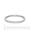 Thumbnail Image 4 of Previously Owned - 10 CT. T.W. Lab-Grown Diamond Cushion Tennis-Style Bracelet in 10K White Gold (I/I1)