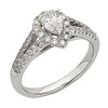 Thumbnail Image 2 of Previously Owned - 1 CT. T.W.  Pear-Shaped Diamond Frame Engagement Ring in 14K White Gold (I/I1)