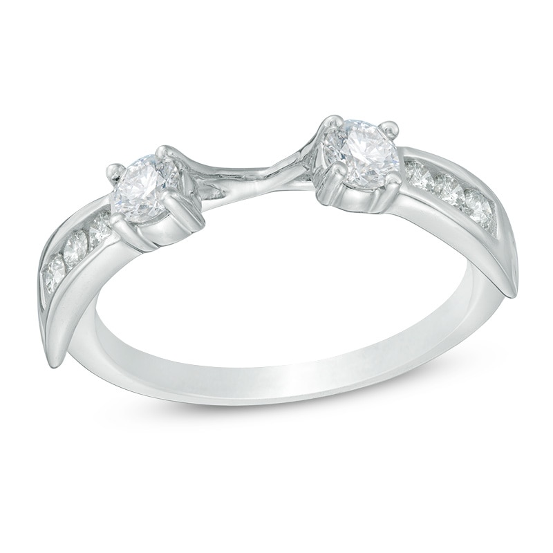 Main Image 1 of Previously Owned - 1/2 CT. T.W. Diamond Solitaire Enhancer in 14K White Gold