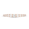 Thumbnail Image 4 of Previously Owned - 1/2 CT. T.W. Diamond Graduated Anniversary Band in 14K Rose Gold