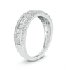 Thumbnail Image 2 of Previously Owned - 1/2 CT. T.W. Baguette and Round Diamond Vintage-Style Anniversary Band in 10K White Gold
