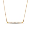 Thumbnail Image 1 of Previously Owned - Remixed Reimagined 1/5 CT. T.W. Diamond Horizontal Bar Necklace in 10K Gold