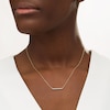 Thumbnail Image 2 of Previously Owned - Remixed Reimagined 1/5 CT. T.W. Diamond Horizontal Bar Necklace in 10K Gold