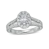 Thumbnail Image 1 of Previously Owned - Zales Private Collection 1-1/4 CT. T.W. Colourless Oval Diamond Engagement Ring in 14K White Gold