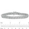 Thumbnail Image 3 of Previously Owned - 1 CT. T.W. Diamond Swirl Links Line Bracelet in Sterling Silver