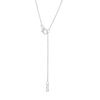 Thumbnail Image 3 of Previously Owned - You Me Us 1/3 CT. T.W. Diamond Interlocked Circles Necklace in 10K White Gold – 19"