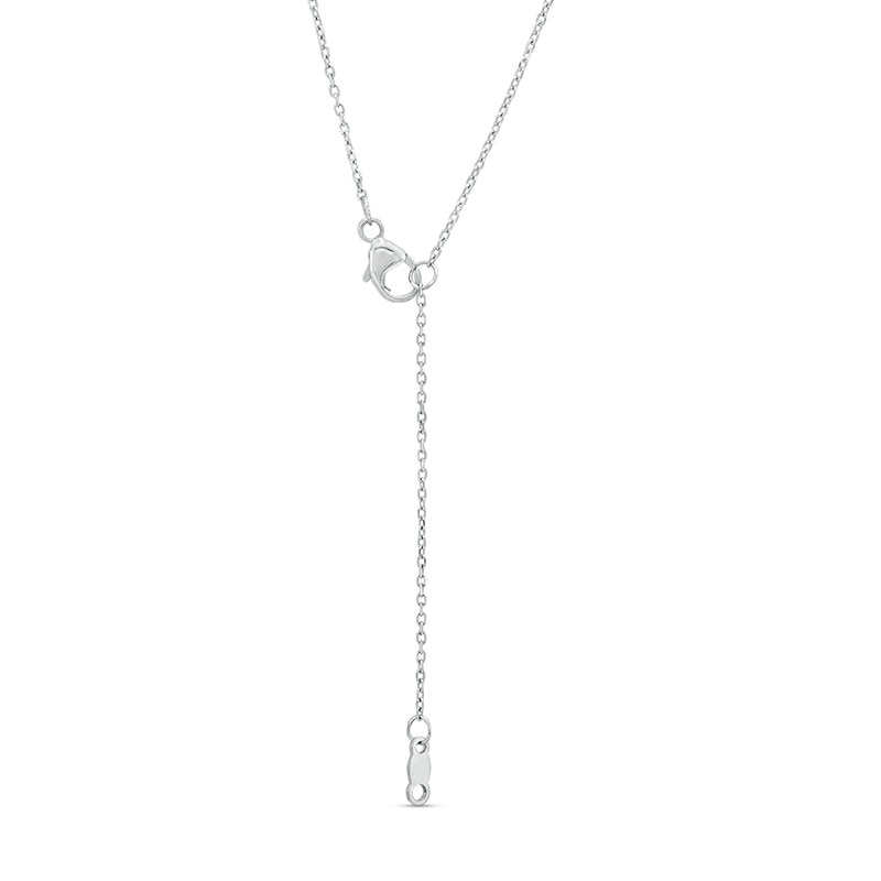 Main Image 3 of Previously Owned - You Me Us 1/3 CT. T.W. Diamond Interlocked Circles Necklace in 10K White Gold – 19"