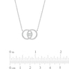 Thumbnail Image 4 of Previously Owned - You Me Us 1/3 CT. T.W. Diamond Interlocked Circles Necklace in 10K White Gold – 19"