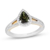 Thumbnail Image 1 of Previously Owned - Enchanted Disney Tinker Bell Green Tourmaline and 3/8 CT. T.W. Diamond Ring in 14K Two-Tone Gold