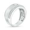 Thumbnail Image 3 of Previously Owned - 1 CT. T.W. Lab-Grown Diamond Lined Wedding Band in 14K White Gold (F/VS2)