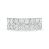Thumbnail Image 4 of Previously Owned - 3 CT. T.W. Diamond Double Row Wedding Band in 10K White Gold