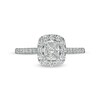 Thumbnail Image 4 of Previously Owned - 3/4 CT. T.W. Composite Cushion-Shaped Diamond Frame Engagement Ring in 10K White Gold