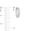 Thumbnail Image 3 of Previously Owned - 1/2 CT. T.W.  Lab-Grown Multi-Diamond Hoop Earrings in 14K White Gold (F/SI2)