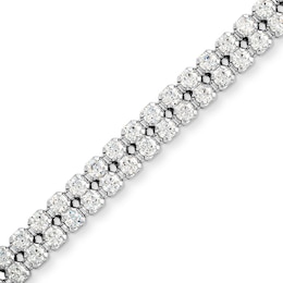 Previously Owned - 2 CT. T.W. Lab-Grown Diamond Tennis Bracelet in 14K White Gold (F/SI2)