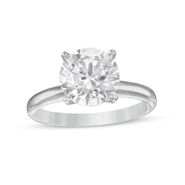 Previously Owned - 3 CT. Diamond Solitaire Engagement Ring in 14K White Gold (I/I2)
