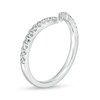 Thumbnail Image 3 of Previously Owned - 1/4 CT. T.W. Diamond Open Contour Anniversary Band in 14K White Gold - Size 7