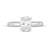 Thumbnail Image 4 of Previously Owned - 1-1/2 CT. Oval Lab-Grown Diamond Solitaire Engagement Ring in 14K White Gold (F/VS2)