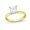 Thumbnail Image 1 of Previously Owned - 1-1/2 CT. Princess-Cut Lab-Grown Diamond Solitaire Engagement Ring in 14K Gold (I/SI2)