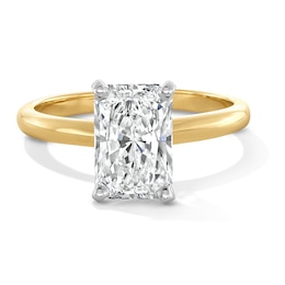 Previously Owned - 2 CT. Radiant-Cut Lab-Grown Diamond Solitaire Engagement Ring in 14K Gold (F/VS2)