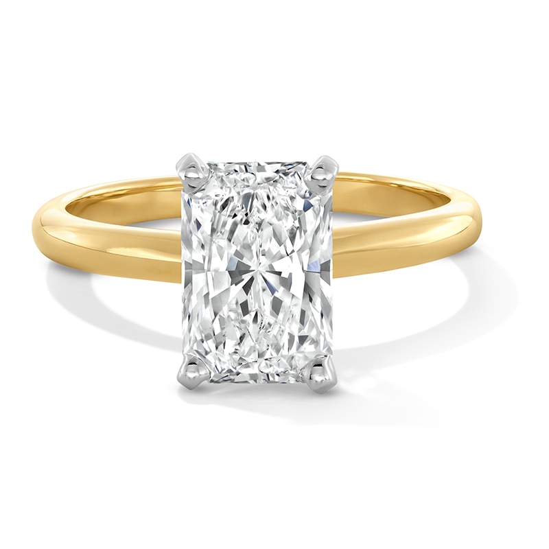 Main Image 1 of Previously Owned - 2 CT. Radiant-Cut Lab-Grown Diamond Solitaire Engagement Ring in 14K Gold (F/VS2)