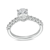 Thumbnail Image 1 of Previously Owned - 1-1/2 CT. T.W. Oval Lab-Grown Diamond Engagement Ring in 14K White Gold (I/SI2)