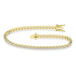 Previously Owned - 2 CT. T.W. Lab-Grown Diamond Tennis Bracelet in 14K Gold (F/SI2) - 7.25”