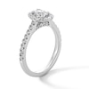 Thumbnail Image 3 of Previously Owned - 1 CT. T.W. Oval Lab-Grown Diamond Frame Engagement Ring in 14K White Gold (F/SI2)