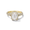 Thumbnail Image 1 of Previously Owned - Vera Wang Love Collection 3 CT. T.W. Emerald-Cut Lab-Grown Diamond Frame Engagement Ring in 14K Gold