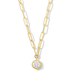 Previously Owned - 1 CT. Lab-Grown Diamond Solitaire Necklace in 14K Gold (F/VS2)