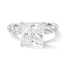 Previously Owned - Vera Wang Love Collection 5-1/2 CTW. Princess-Cut Lab-Grown Diamond Engagement Ring in 14K White Gold