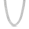 Thumbnail Image 1 of Previously Owned - 5 CT. T.W. Diamond Cuban Curb Chain Necklace in Sterling Silver - 22"