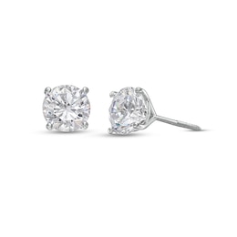 Previously Owned - 2 CT. T.W. Lab-Grown Diamond Solitaire Stud Earrings in 14K White Gold (F/SI2)