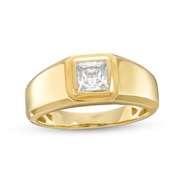 Previously Owned - 1 CT. T.W.  Square-Cut Lab-Grown Diamond Solitaire Wedding Band in 14K Gold (F/VS2)
