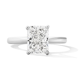 Previously Owned - 2 CT. Radiant-Cut Lab-Grown Diamond Solitaire Engagement Ring in 14K White Gold (F/VS2)