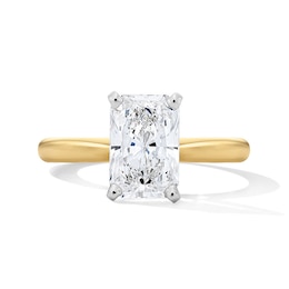 Previously Owned - 2 CT. Radiant-Cut Lab-Grown Diamond Solitaire Engagement Ring in 14K Gold (F/VS2)