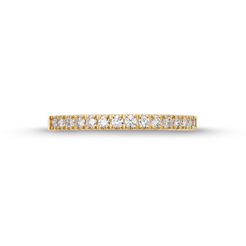 Main Image 4 of Previously Owned - 1/4 CT. T.W. Lab-Grown Diamond Anniversary Band in 14K Gold (F/VS2)
