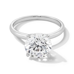 Previously Owned - 3 CT. Lab-Grown Diamond Solitaire Engagement Ring in 14K White Gold (F/VS2)