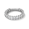 Thumbnail Image 1 of Previously Owned - 2 CT. T.W. Oval Lab-Grown Diamond Eternity Band in 14K White Gold (F/VS2)